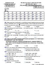 Đề kiểm tra học kỳ II môn Hóa học Lớp 10 -Năm học 2019-2020 - Trường THPT Bất Bạt